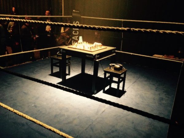 chess boxing in the style of enki bilal, Stable Diffusion